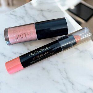 Laura Geller Lip Lot Lip Crayon Apricot Dream and Treat N Go Tinted Lip Oil